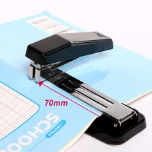 Deli Stapler 360 Degree Rotatable Heavy-Duty Staplers Standard Middle Seam Stapler Stapling 25 Sheets Labor-saving Bookbinding Office Binding Supplies