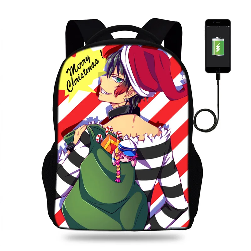 Япония Nanbaka женский рюкзак usb зарядка рюкзаки школьные сумки для подростков