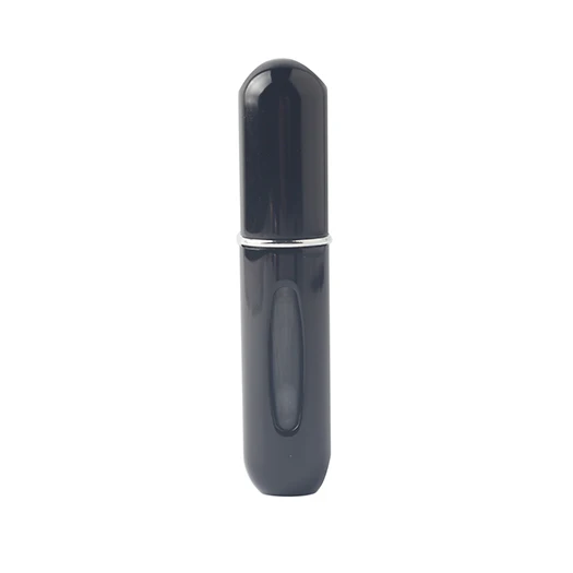 5 мл модный алюминиевый Звездный портативный дорожный спрей для духов Пустой флакон стеклянный парфюмерный косметический опрыскиватель - Цвет: Черный