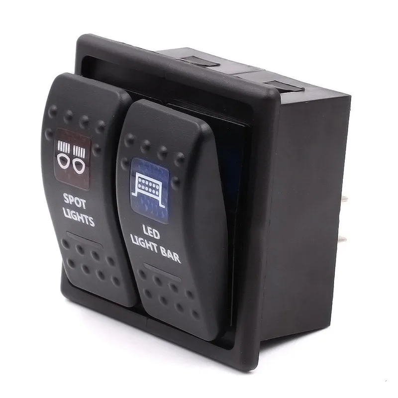 New 2 Gang Rocker Switch Housing Clip Panel Assembly Holder FOR ARB