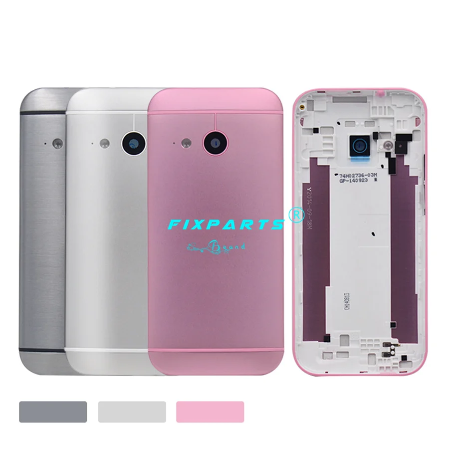 HTC One 2 M8 Battery Cover Back Rear Housing Door 5.0 inch M8 Mini Battery With Power Volume Buttons (7)