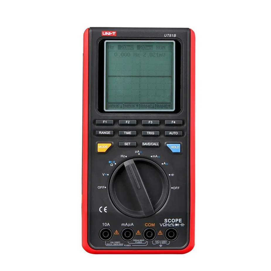 

UNI-T UT81B Handheld LCD Scopemeters Oscilloscope 8MHz 40MS/s Real-Time Sample Rate Digital Multimeters With USB Interface