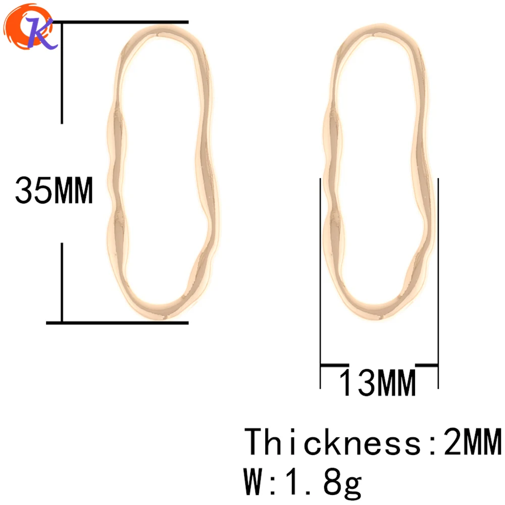 Cordial Дизайн 50 шт. 13 * мм 35 мм ювелирные аксессуары/серьги инструменты для наращивания волос/неправильной овальной формы/diy части/ручной