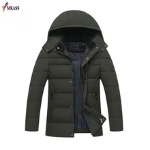 Men’s Casual Parkas Solid Winter Jacket Men Hooded Thick Warn Padded Overcoat Man Jaqueta Masculino Inverno Plus size 4XL