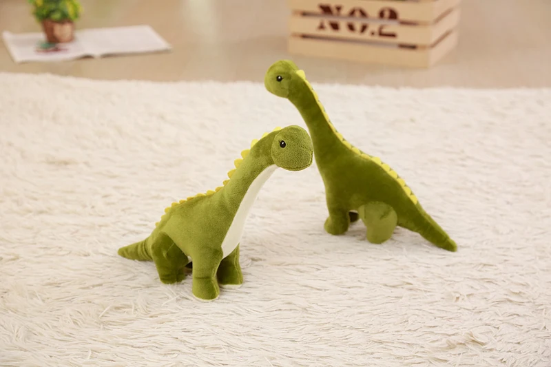 25 см зеленый длинный шейный динозавр плюшевые игрушки хобби мультфильм мягкая игрушка куклы для детей мальчики ребенок день рождения Рождественский подарок