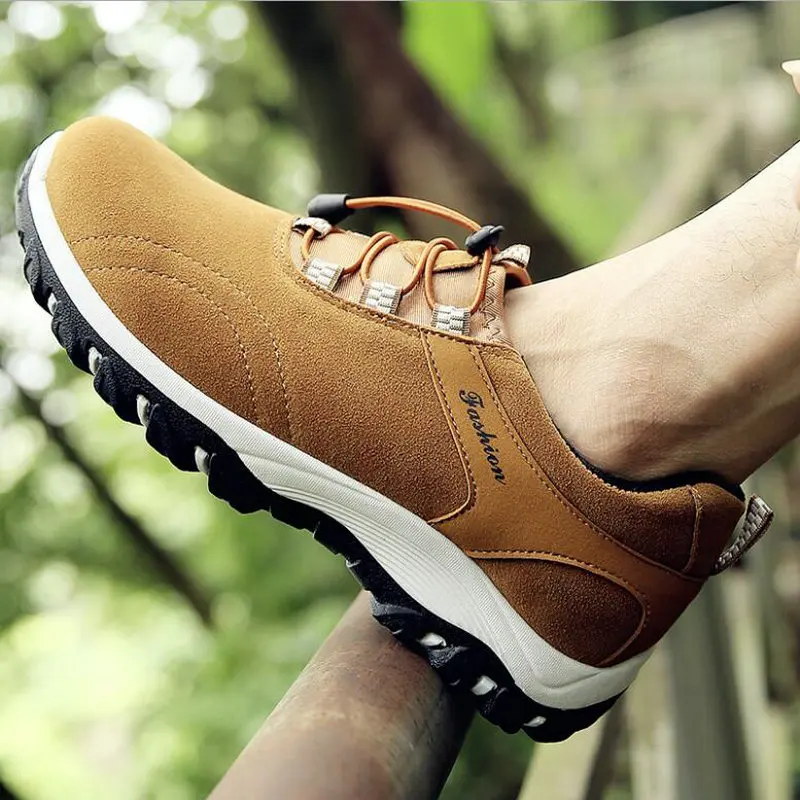 

Spring/Summer Men Mountain Climbing Shoes Trekking Shoes Men Outdoor Sport Shoes Suede lesther Camping Sport HB-28Z