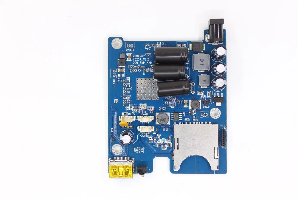 2CH Mini AHD DVR PCB Board AHD max 5.0MP(2592X1944)camera input and 2 Channel for different camera video input