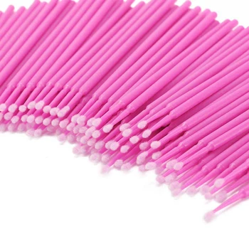 

800 Pcs Disposable Micro-Brushes Applicator Mascara Wands For Eyelash Extensions 8 Color