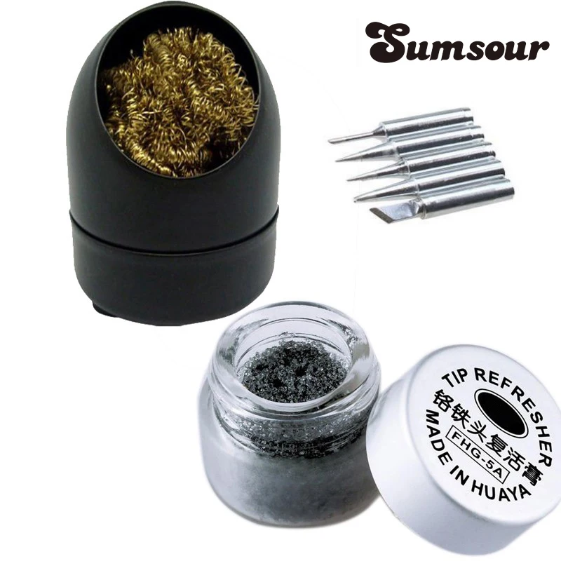 5pcs/lot Solder Iron Tip 50g Soldering Tip Refresher Paste FHG 5A Tips