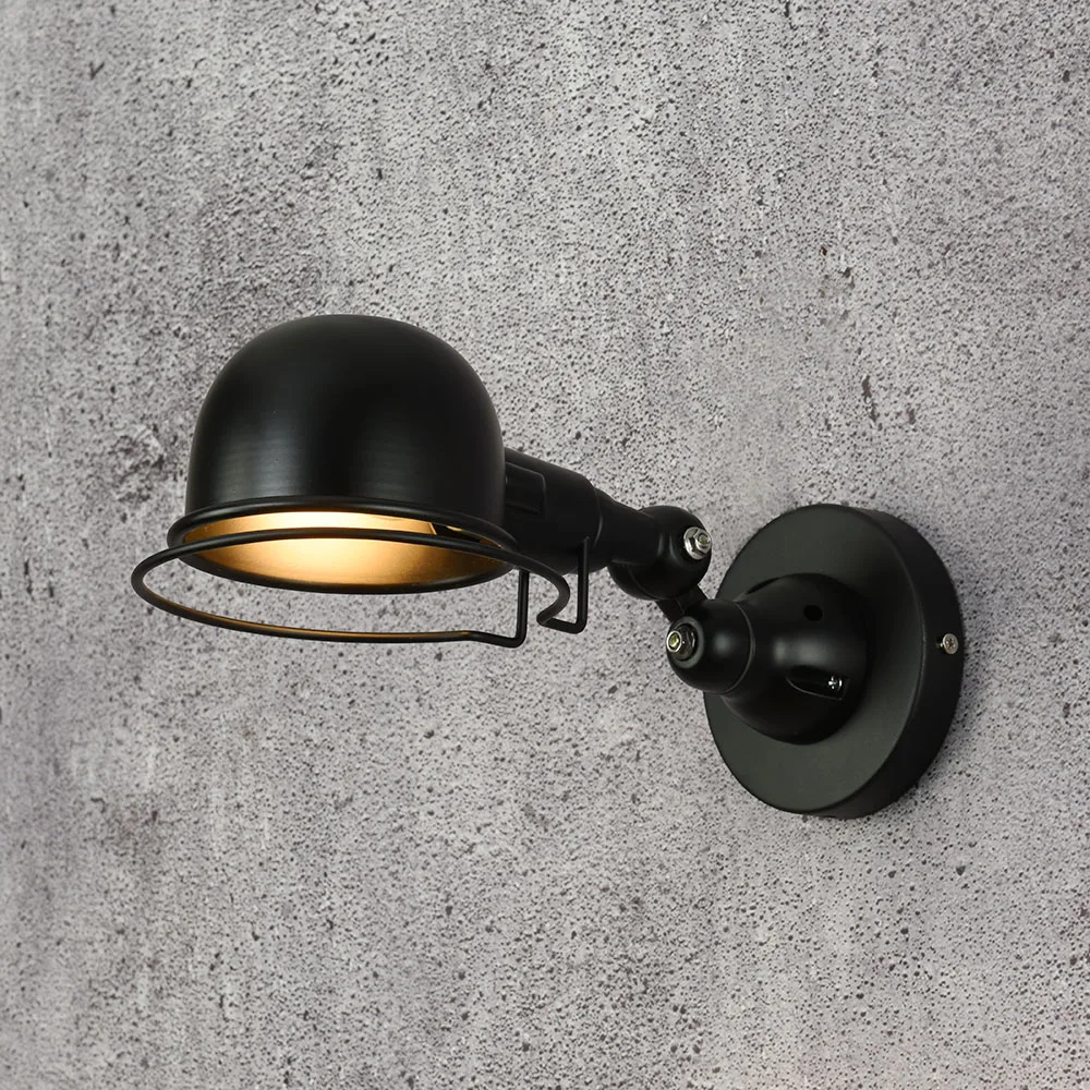 Lâmpadas de Parede jielde loft industrial mini ajustável Sombra : Ferro