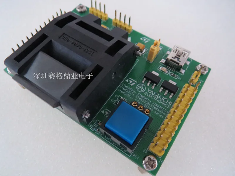 Оригинальное испытательное сиденье STM8Sxx STM8AFxx STM8Hxx программируемая схема LQFP48