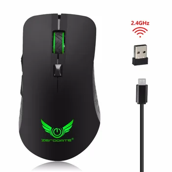 

2.4Ghz Wireless Mouse Optical Ergonomic Mouse 10Meters With 7colorful light for PC Computer MAC Windows 10