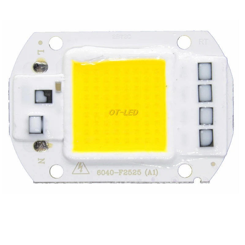 10 комплектов LED COB чип для выращивания растений + Отражатель объектива 50 Вт 30 20 220 в