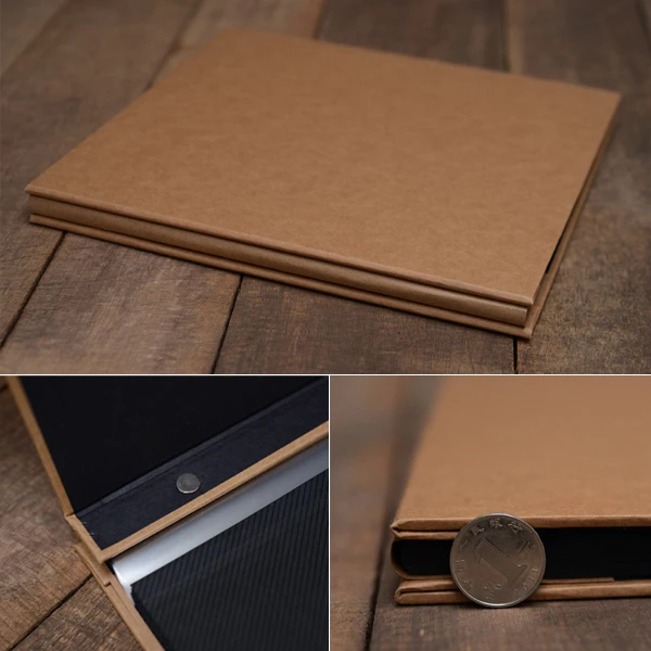 12 inch Blank Cover Retro Kraft Paper Album Cover Self adhesive