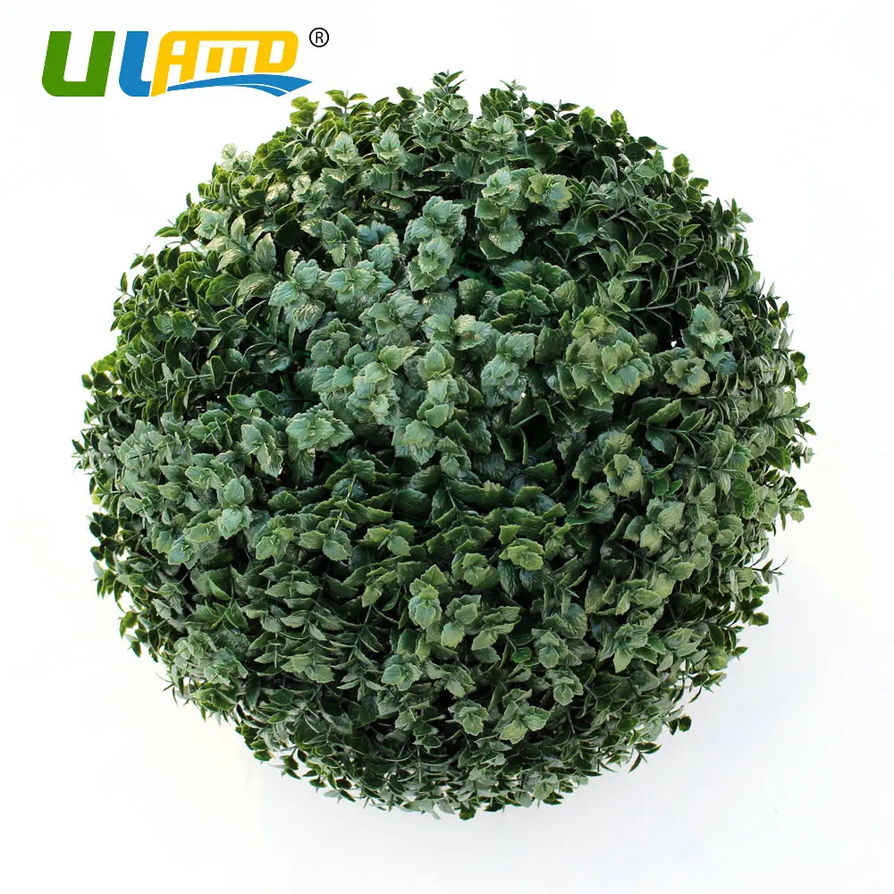ULAND Artificial Boxwood Balls Plastic tree Plants Kissing Balls Faux
