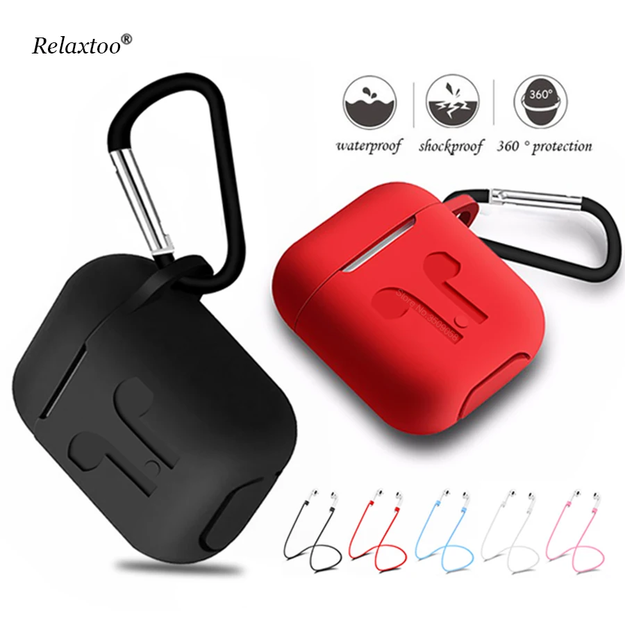 

Soft Silicone Case For Apple Airpods Shockproof Cover For Apple AirPods Earphone Cases Ultra Thin Air Pods Protector Case