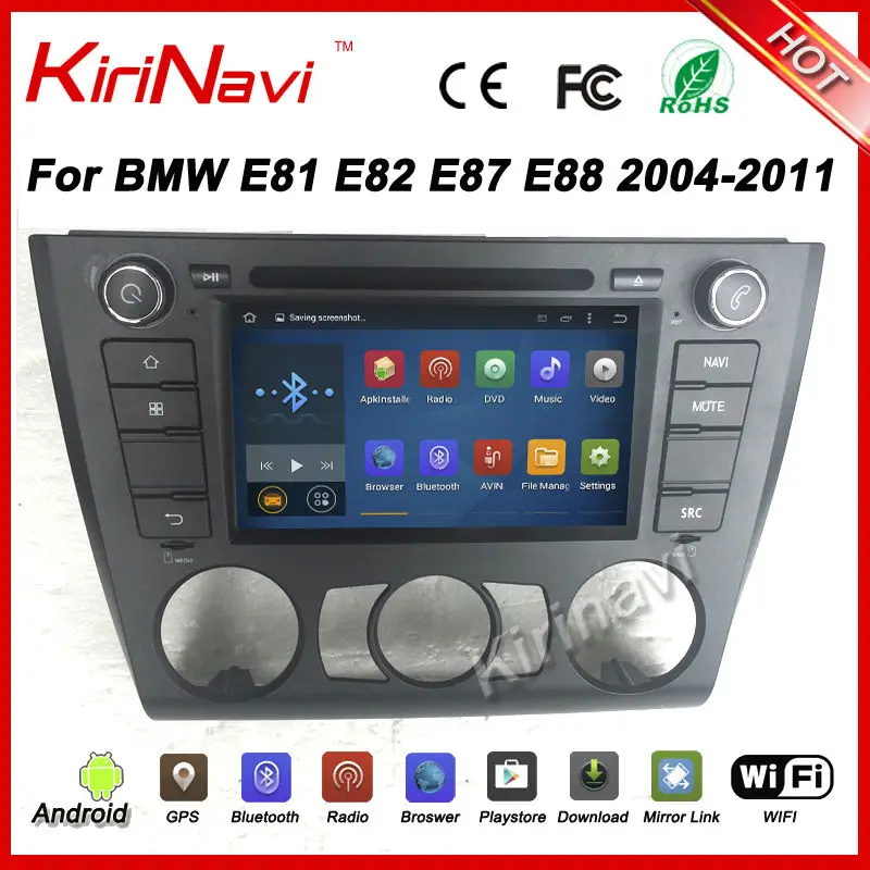 

KiriNavi Android 7.1 For BMW 1 Series E81 E82 E87 E88 2004-2012 android Car radio (Fit on Manual Air conditioner Model only)