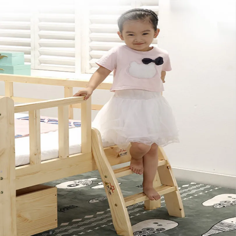 WOOD toddler kids bed lit enfant chambre enfant kids bedroom children bed baby furniture kinderbed 128*68*40CM FREE SHIPPING