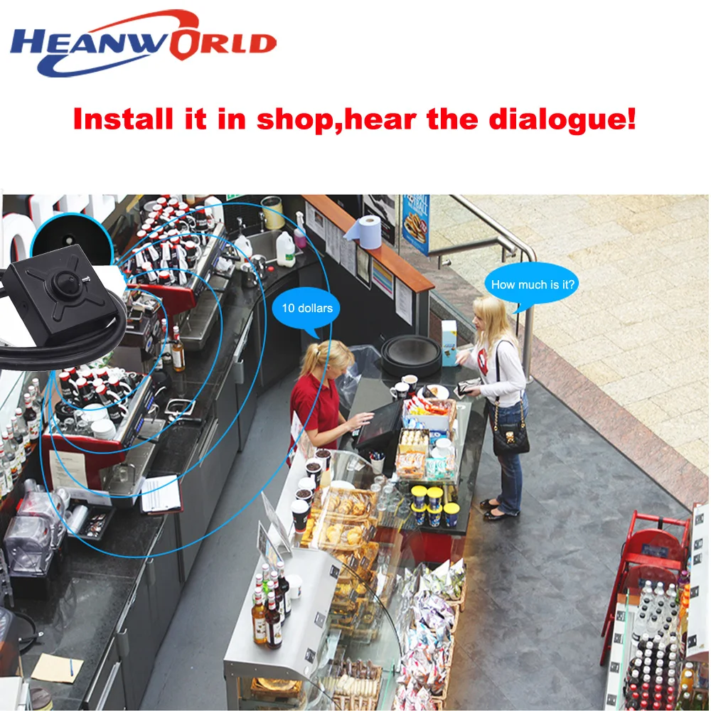 IP камера Heanworld с поддержкой PoE 1080P 3 7 мм микрофоном|video lyrics|video camera lcd monitorvideo grabber with