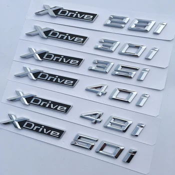 

20pcs Car Styling 3D ABS Xdrive Series 20i 25i 28i 30i 35i 40i 48i 50i Side Badge Emblem Sticker for X3 E83 F25 X4 F26 X5 E70