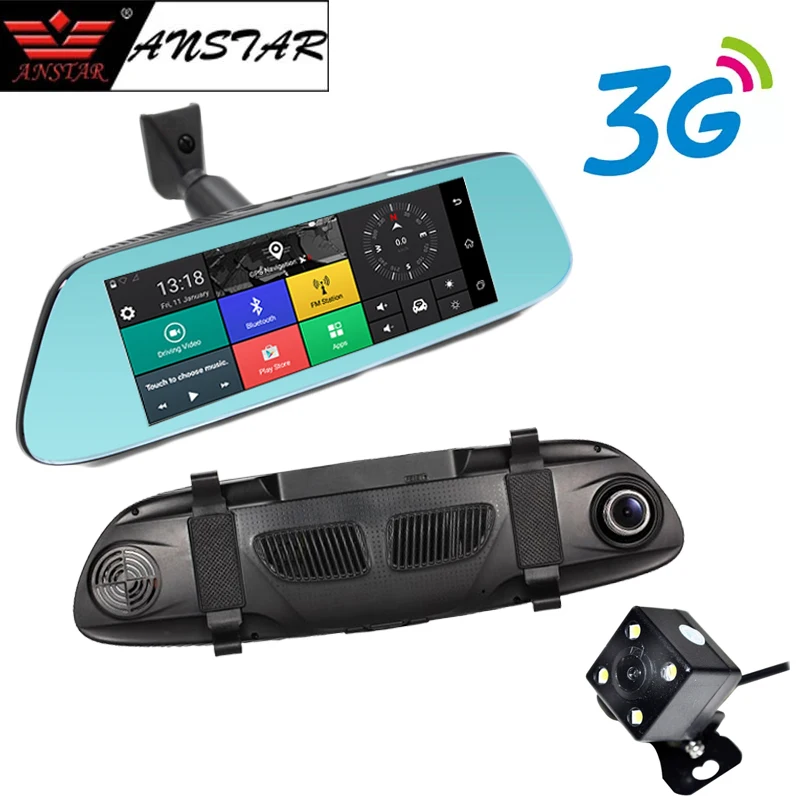 ANSTAR 3G Car Camera 7 Android 5 0 font b GPS b font Car DVR Video