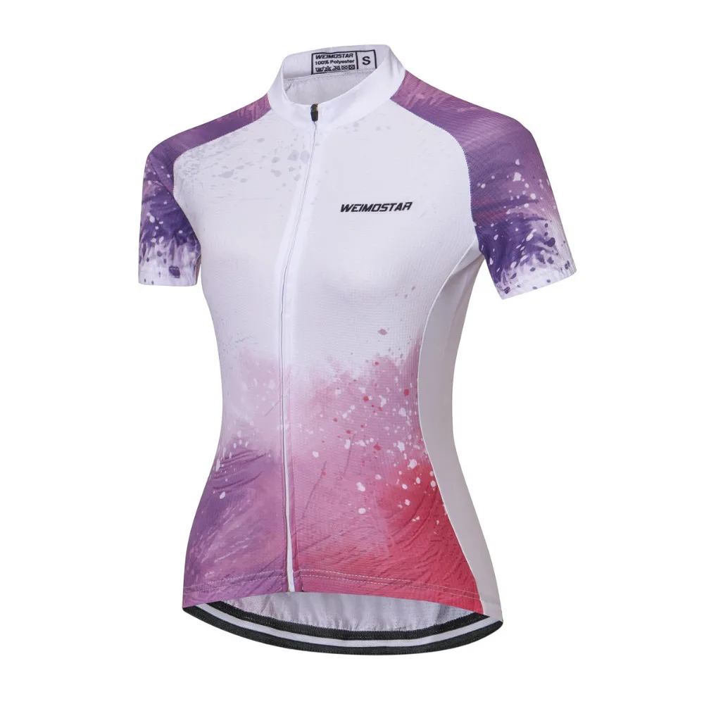 Weimostar трикотажные изделия из полиэстера Для женщин велосипедный костюм Спортивная одежда для велоспорта дорожный велосипедный свитер-Джерси велосипедный одежда