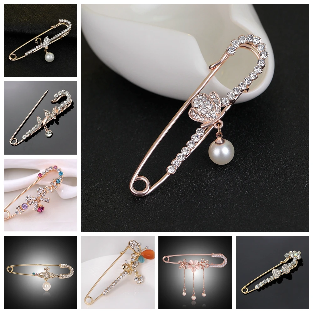 

Big Size Pendant Charm Pins for Women Peacock Swan Butterfly Animal Pearl Bow Brooch for Women Jewelry Accessories Fashion