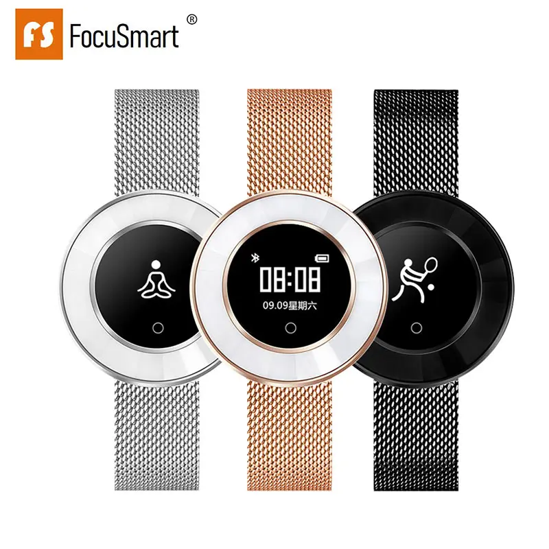 

FocuSmart X6 Smart Wristband Fitness Tracker Blood Pressure HeartRate Band Monitor For IOS Waterproof Smart Bracelet for Women