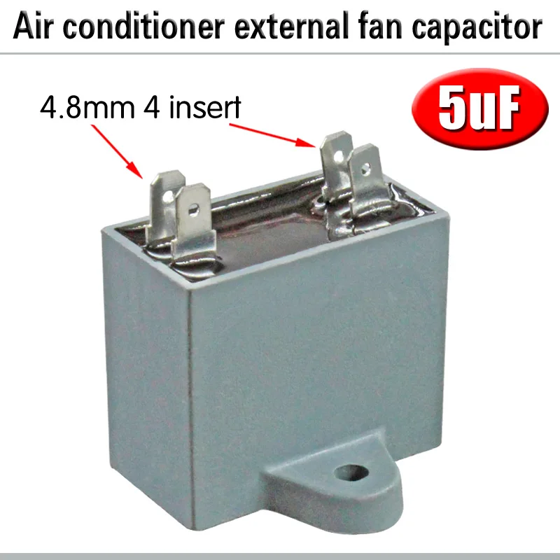 CBB61 кондиционер наружный вентилятор стартовый конденсатор с алюминиевой крышкой, 1,5/2/2,5/3/3,5/4/5/6/8 мкФ 450 вольтным и конденсатор с алюминиевой крышкой 4 вставки электромагнитный пускатель