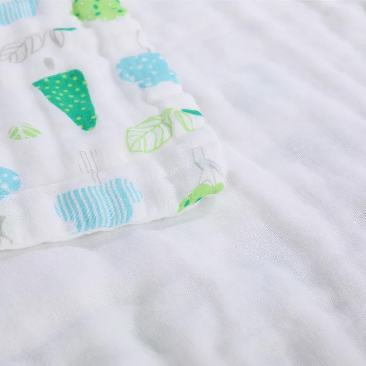 120*120 см хлопок Марлевое одеяло уход за кожей супер мягкое муслиновое детское пеленание для новорожденных детей 6 слоев Детские Банные полотенца