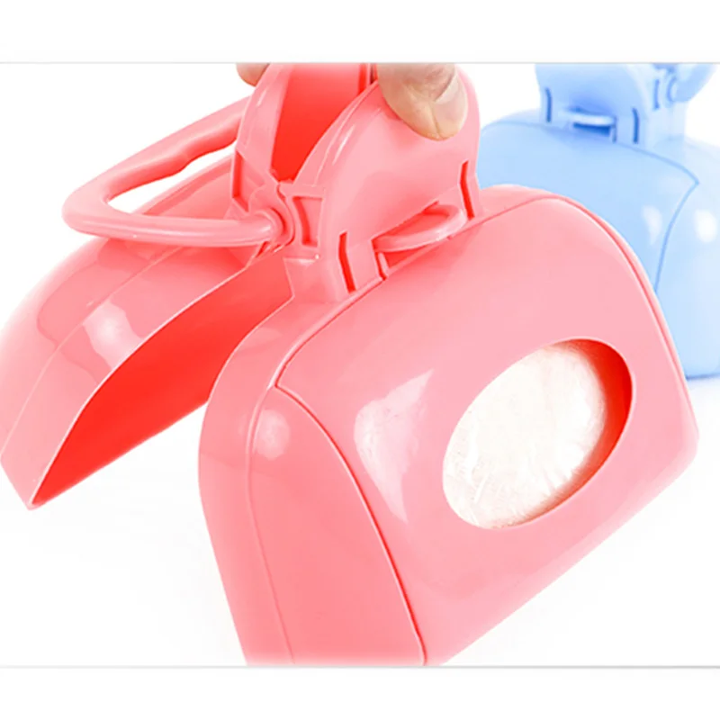 Outdoor Short Handle Dog Scooper with Tissue Storage Pet Dog Cat Feces Level Shovel Pets Cleaning Tools Dog Accessories For Home