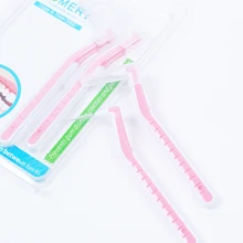 2 pcs/piece Interdental Brush Oral Hygiene 0.7MM Stainless Steel Oral Care Brushing Teeth Dental Cleaning Gum Care