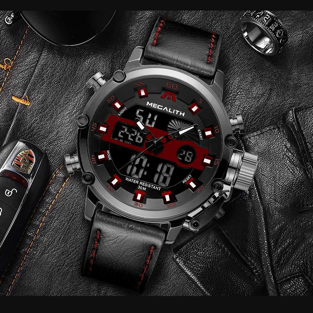 MEGALITH mężczyźni Sport zegar Dropshipping Luminous wodoodporny zegarek kwarcowy mężczyźni wielofunkcyjny chronograf zegarek na rękę cena hurtowa tanie i dobre opinie Podwójny Wyświetlacz Klamra 3Bar Stop 22 5 cm 13mm 22mm Okrągły Kwarcowe Zegarki Na Rękę Aksamitne Skóra Alarm Wyświetlacz led MEGALITH mężczyźni Sport zegar Dropshipping Luminous wodoodporny zegarek kwarcowy mężczyźni wielofunkcyjny chronograf zegarek na rękę cena hurtowa tanie i dobre opinie Podwójny Wyświetlacz Klamra 3Bar Stop 22 5 cm 13mm 22mm Okrągły Kwarcowe Zegarki Na Rękę Aksamitne Skóra Alarm Wyświetlacz led