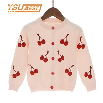 

1-6Yrs Baby Cardigan Knitted Baby Girls Sweaters Kids Autumn Sweater Children Cardigan Cartoon Girls Outerwear Winter Clothes