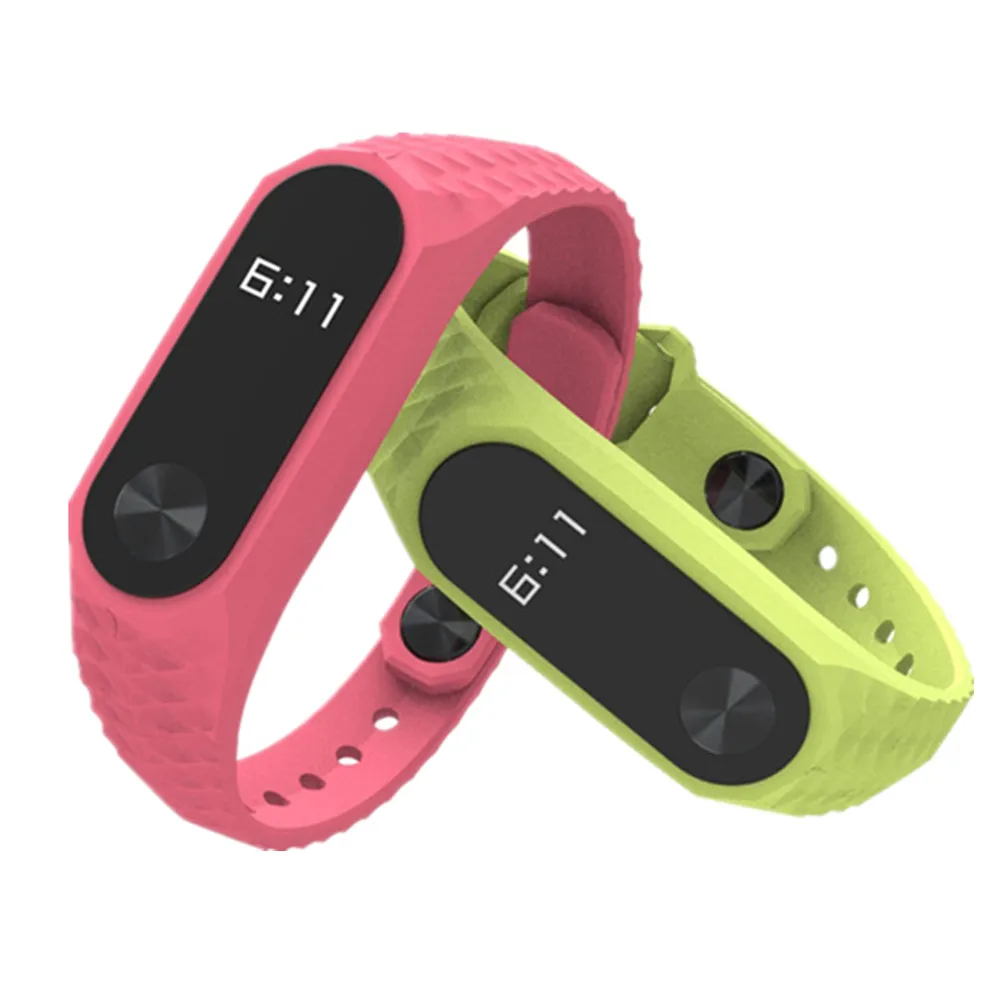 Mijobs mi band 2 сменный Цветной силиконовый смарт браслет Aurora для Xiaomi
