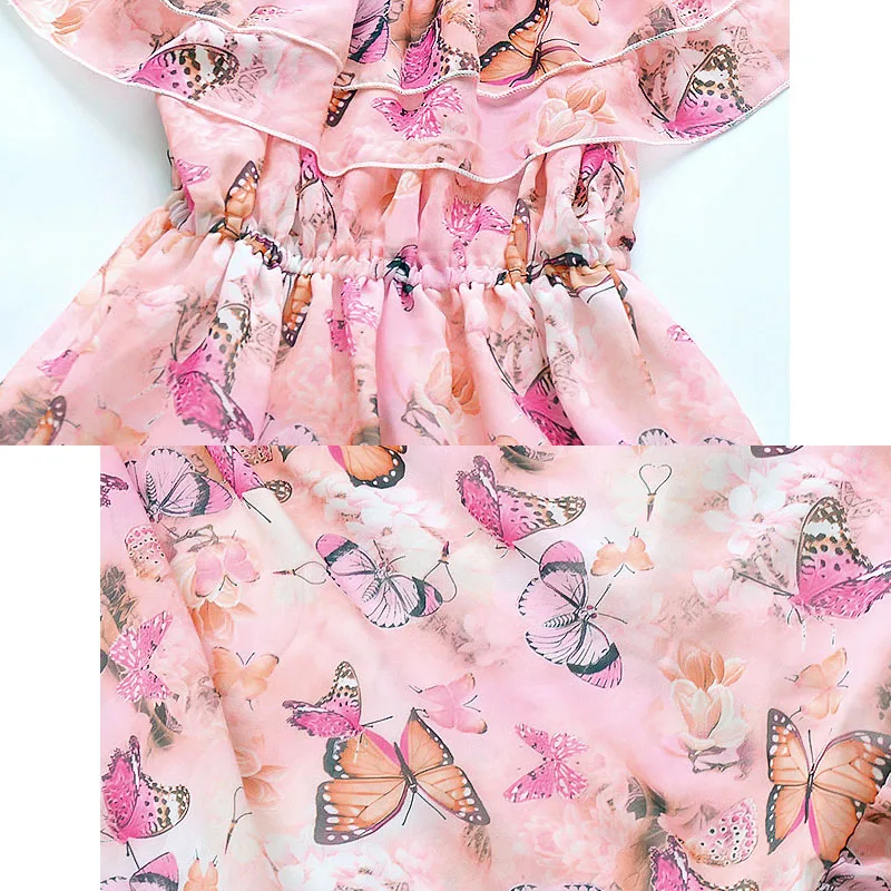 Новое платье для девочек, летние пляжные детские платья в богемном стиле, праздничное платье принцессы с цветочным рисунком для девочек 4, 6, 8, 10, 12, 13 лет, Vestidos