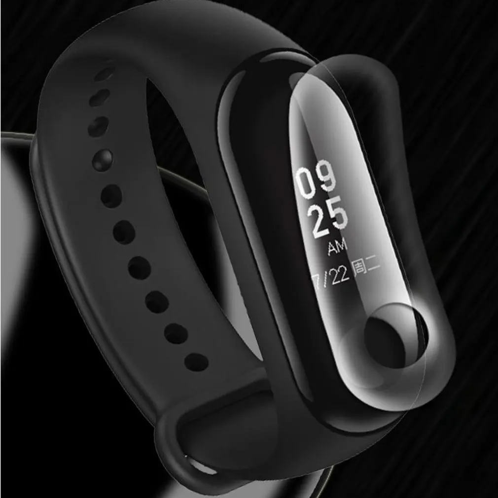 Защитная пленка для экрана для Xiao Mi Band 3, умный чехол, браслет, полностью незакаленный браслет, защитное стекло, пленка