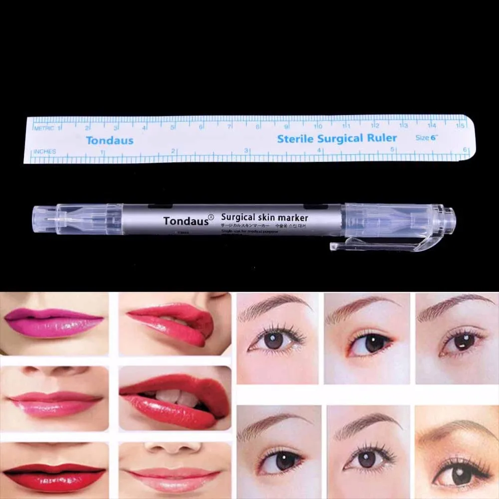 Surgical Skin Marker for Eyebrow Skin Marker Pen Tattoo Skin Marker