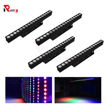 

4pcs 18x10W RGBW 4in1 Wall Washer Dj light Individual Control Led Bar Light For Stage Lighting Disco Light