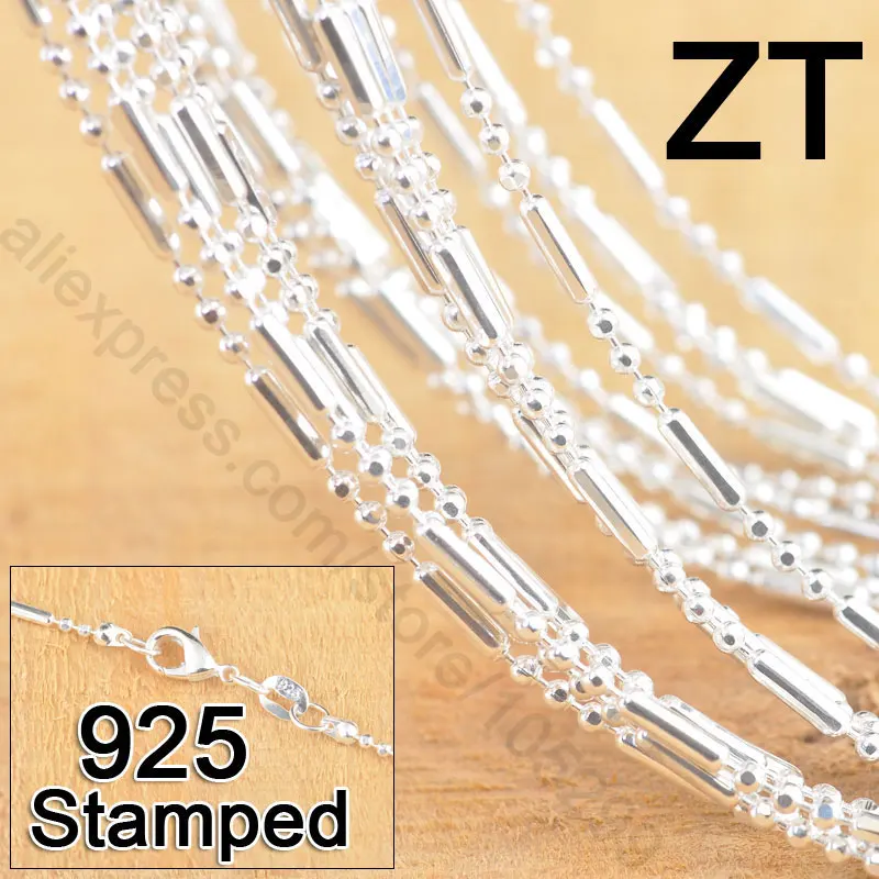 

Fast Shipping 20Pcs Wholesale Lot 18" 925 Sterling Silver Jewelry Necklace Chains With Lobster Clasps For Pendant Gift