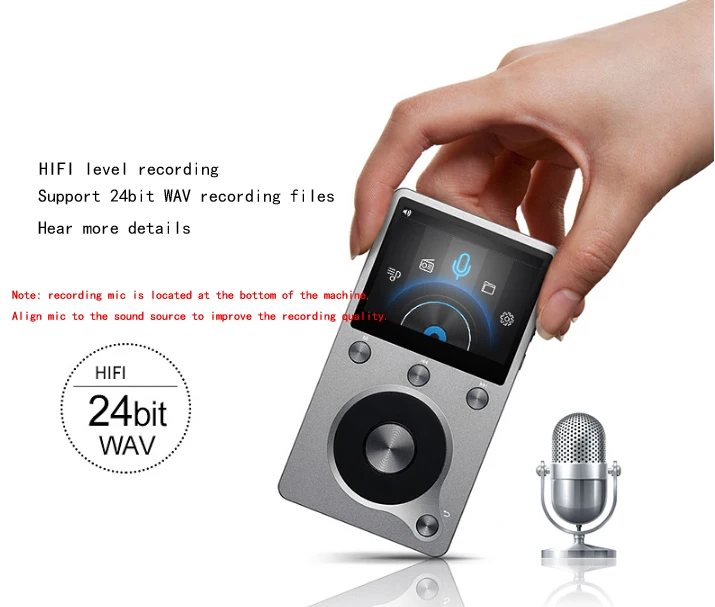 AIGO Moonlight Z2 жесткий DSD MP3 плеер с 8 Гб памяти HIFI музыкальный плеер двухъядерный процессор