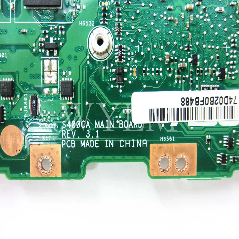 S400CA اللوحة مع I3-2365 CPU 4 GB اللوحة ل ASUS S400 S400C S400CA S500CA S500C اللوحة المحمول