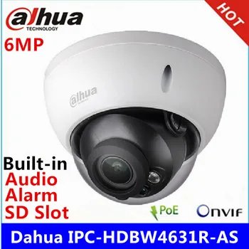 

Dahua IPC-HDBW4631R-AS 6MP IP Camera IK10 IP67 IR30M built-in SD card Audio and Alarm interface replace HDBW4431R-AS poe camera