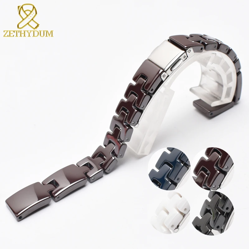 Керамический ремешок для часов 10 мм женский ремешок маленький браслет наручные часы белый черный синий коричневый керамический ремешок для часов