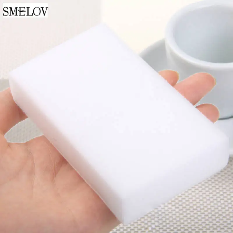 

10/20pcs Melamine Sponge Magic Sponge Eraser Kitchen Bathroom Home Cleaning Tools Nano Sponge Cleaner wholesale 10*6*2cm white
