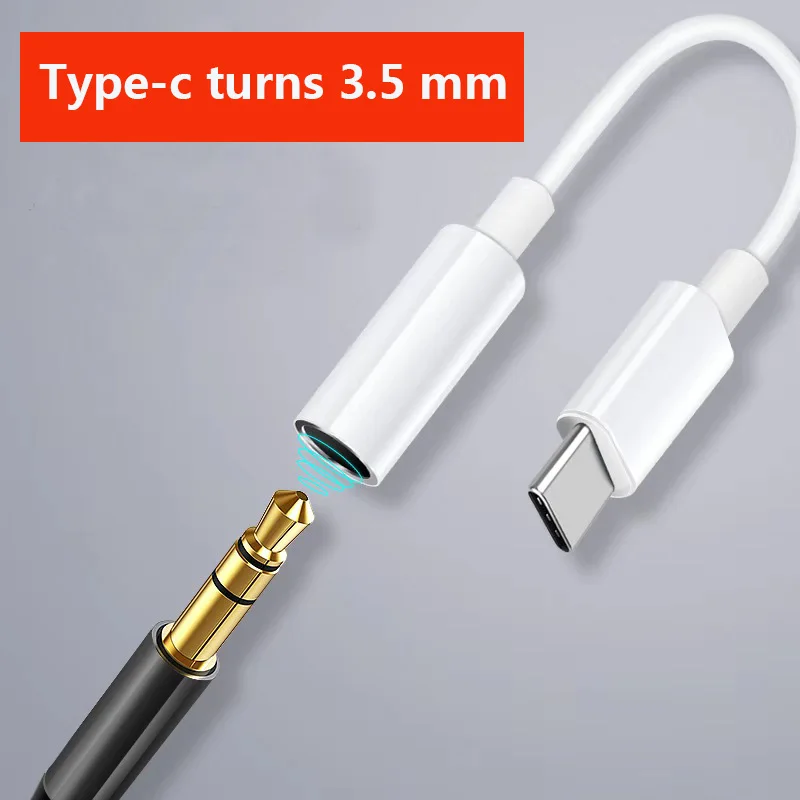 

Type C for xiomi 3.5mm Audio Jack Splitter Converter Earphone Headphone Adapter Connector For Huawei P20 Samsung smart Phones