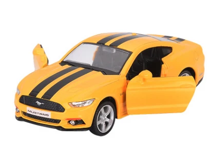 1:36 Mustang GT обучающая модель автомобиля Классическая оттягивающая литая под давлением металлическая игрушка для детей Коллекция игрушек подарки - Цвет: 8