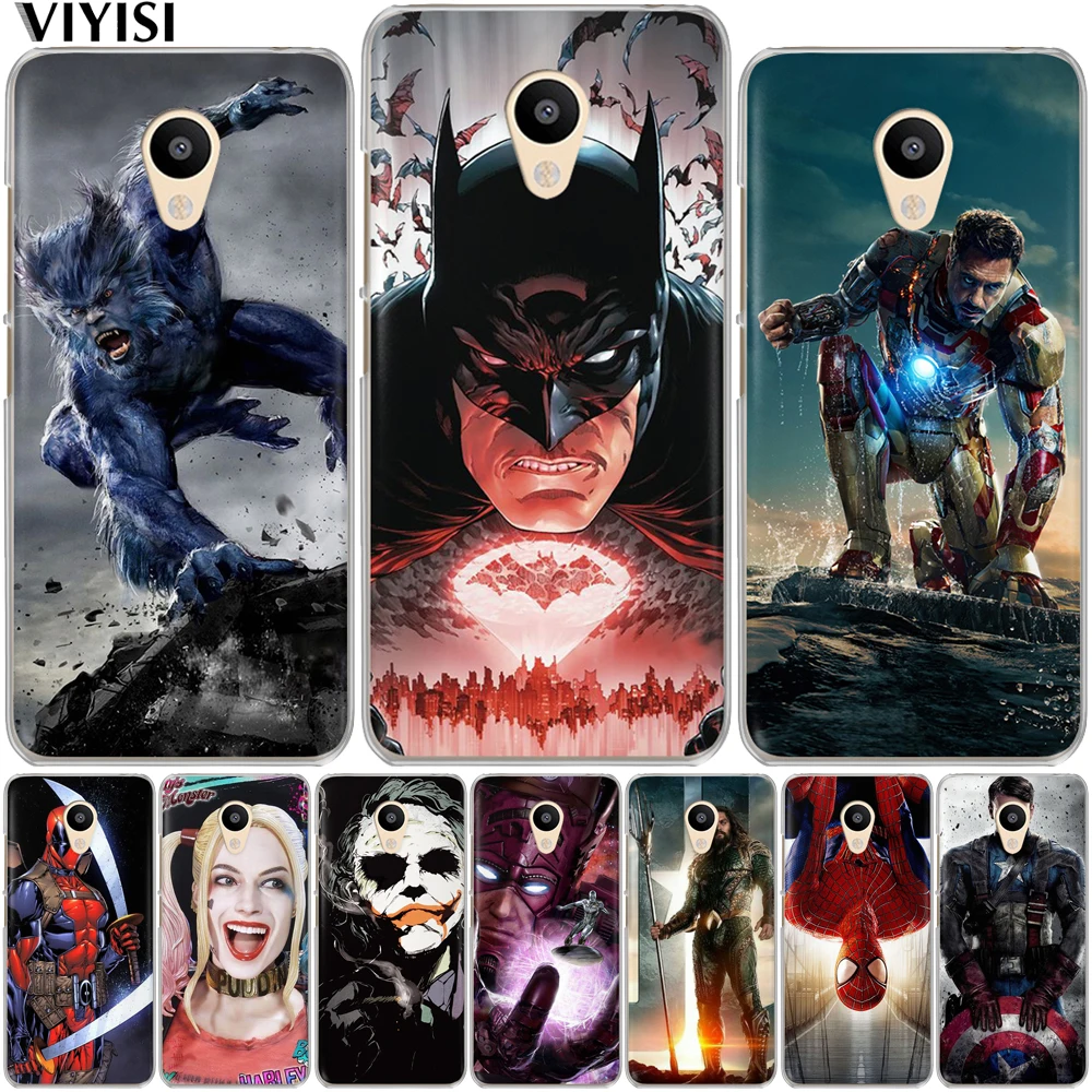 

Cool Marvel Avengers Case For Meizu M5c M3s M5s M3 M5 M6 Note Pro 6 U10 U20 Iron Man Spiderman Batman Etui Cases Cover Coque