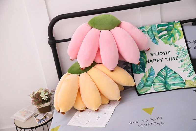 1 шт. Kawaii плюшевая игрушка-банан двухцветный подорожник плюшевая фруктовая кукла декоративная подушка для дома детский подарок на день рождения