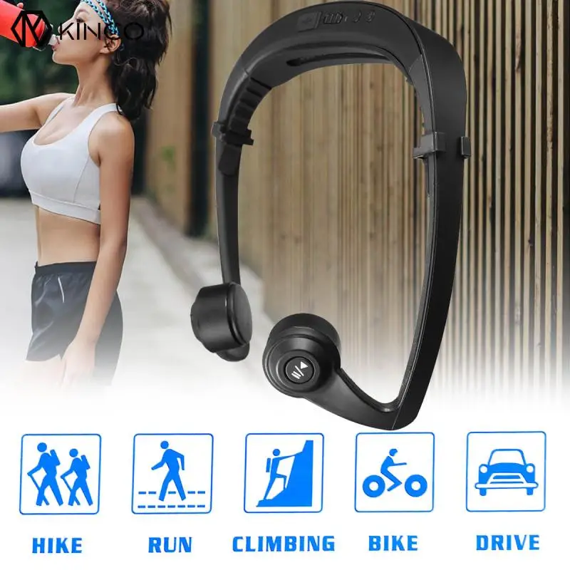 

2018 Newest Ear-hook Bone Conduction Headphones Wireless Bluetooth V4.1 Earphone Sport Running Cycling Hands-free Headset